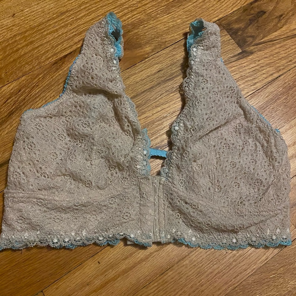 Gray Secret Treasures Intimates Unlined Bralette with Open Back -  Size XL